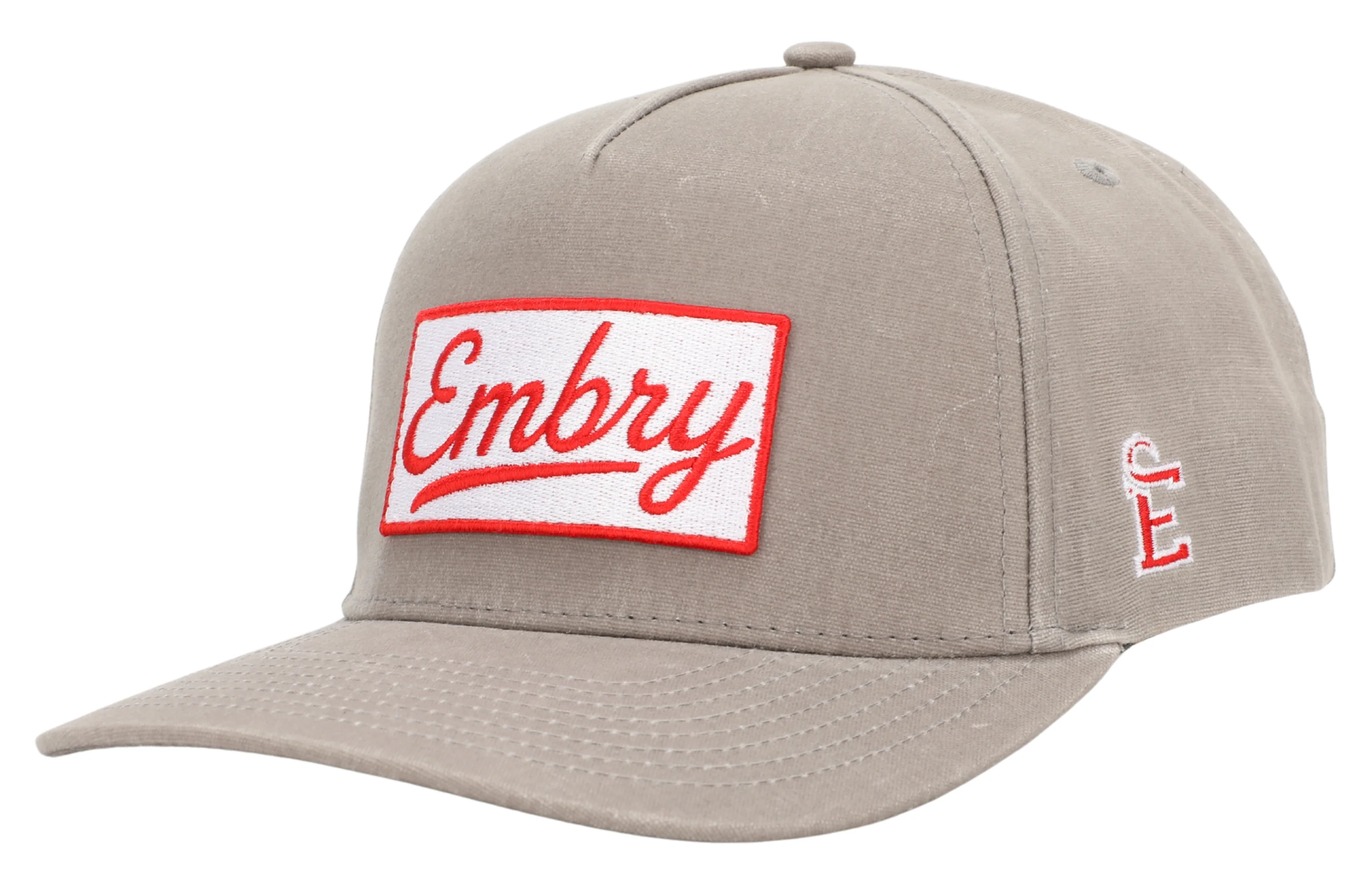 Gray Waxed Canvas - Logo Patch